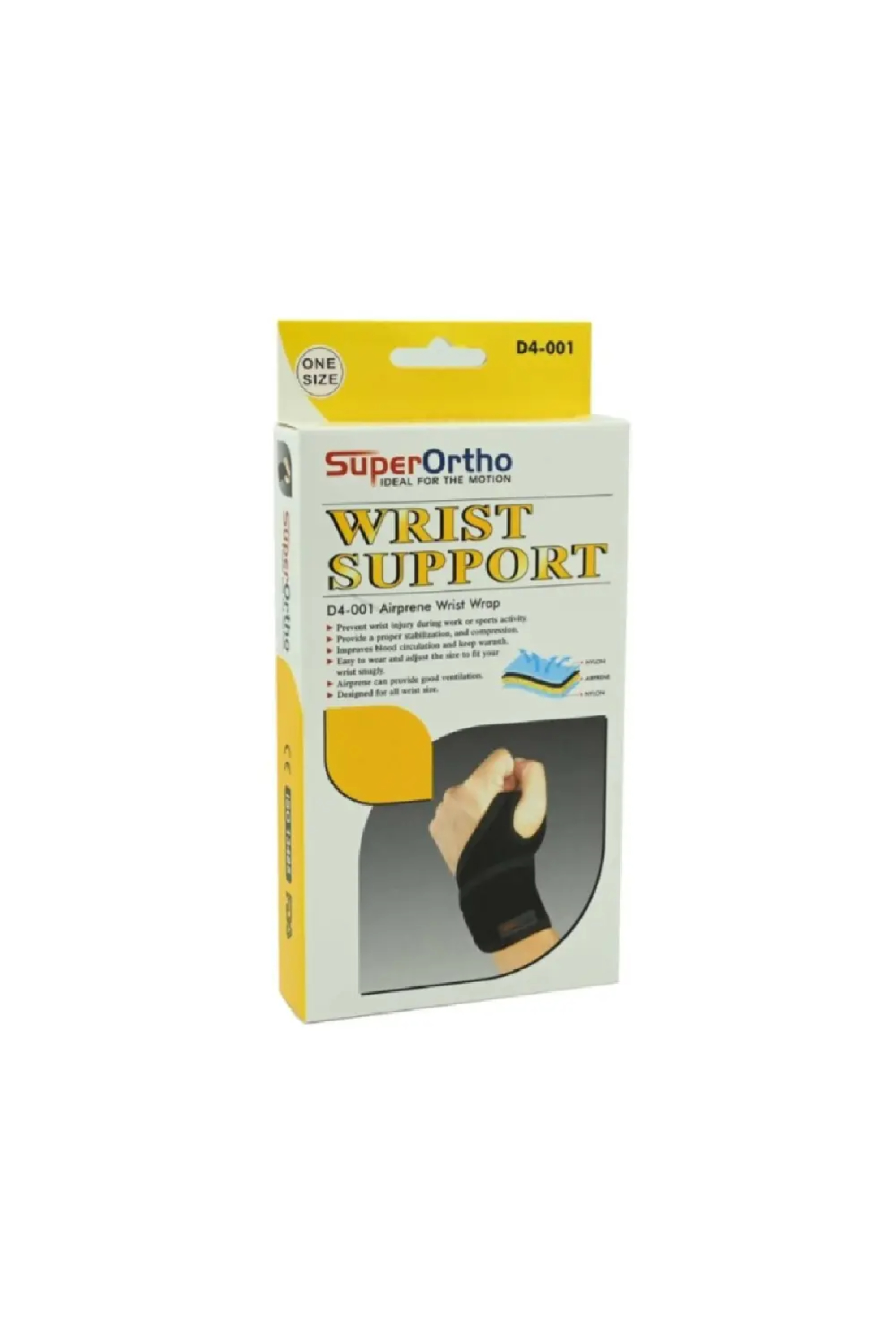 Super Ortho AIRPRENE WRIST WRAP D4- 001