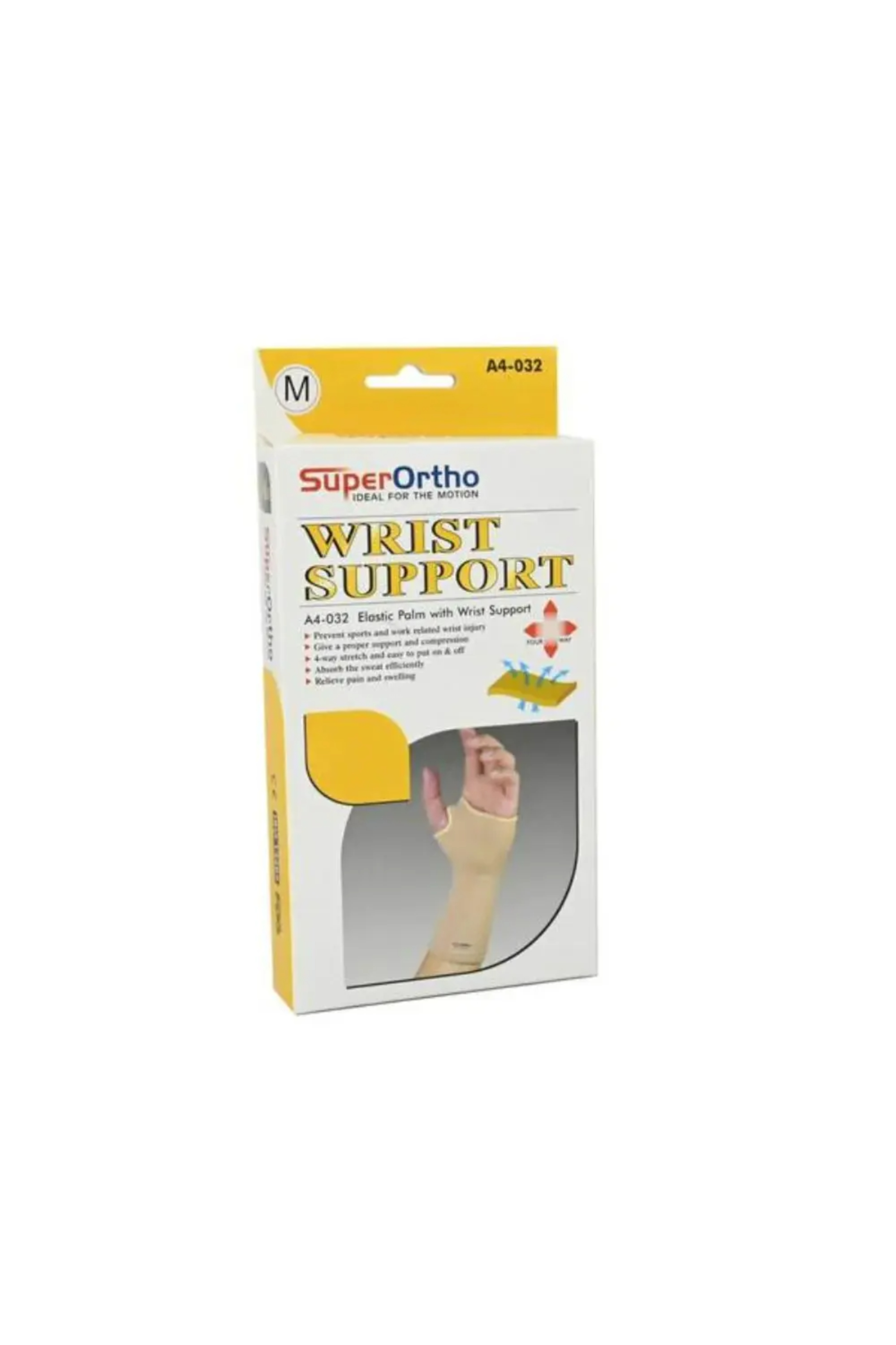 Super Ortho ELASTIC PALM WITH WRIST SUPPORT BEIGE -A4-032 (L)