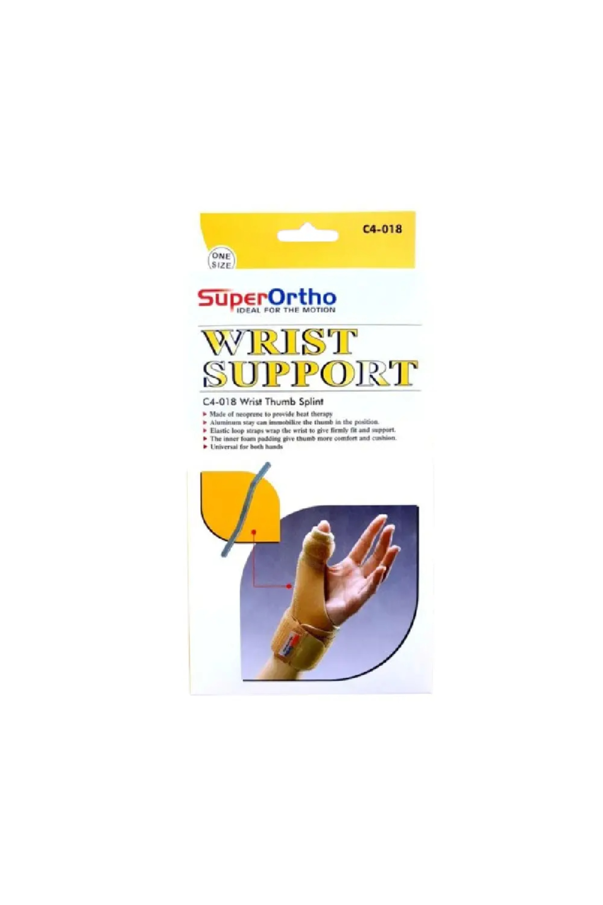 Super Ortho WRIST THUMB SPLINT C4-018