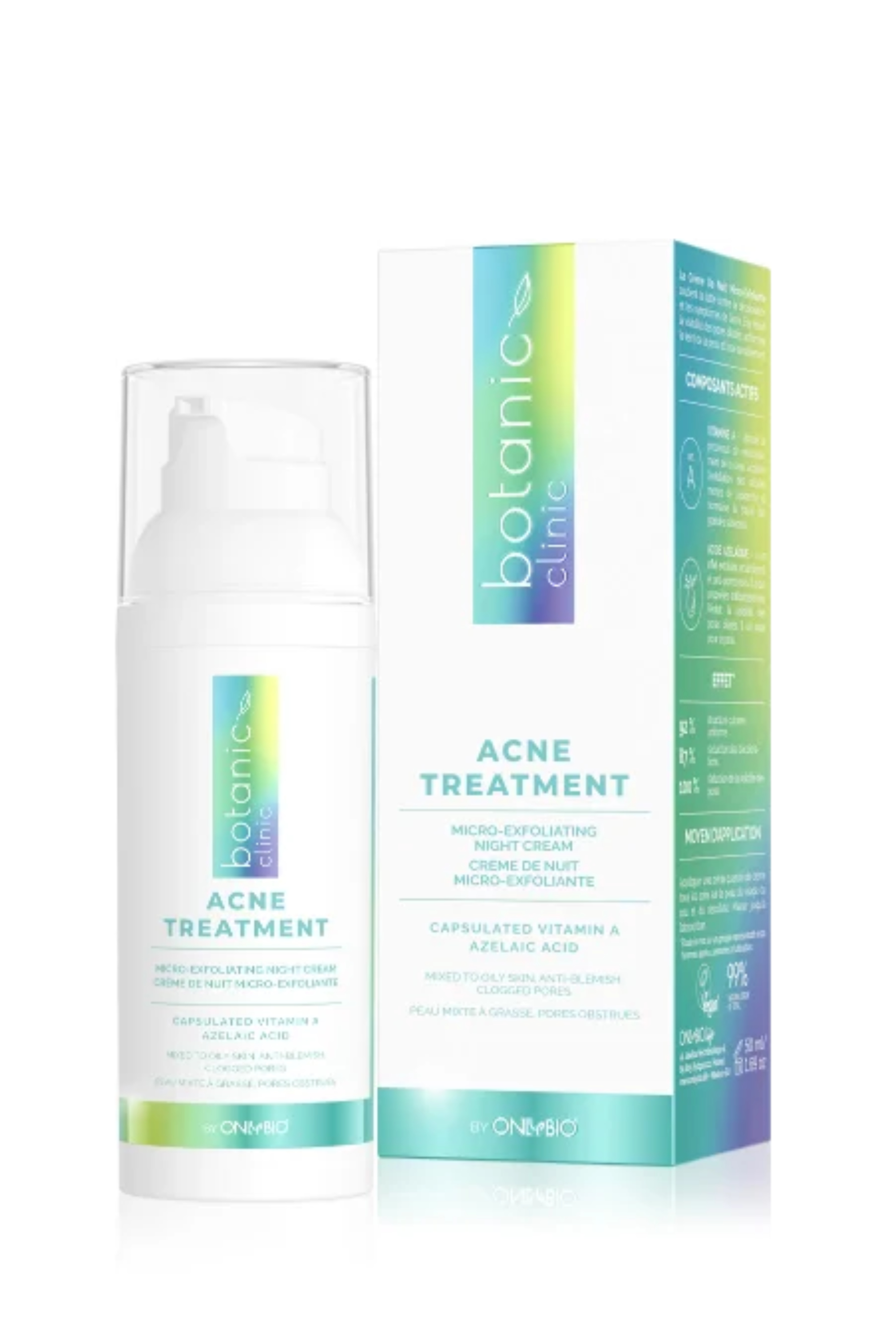 BOTANIC ACNE TREATMENT MICRO-EXFOLIATING NIGHT CREAM 50 ML