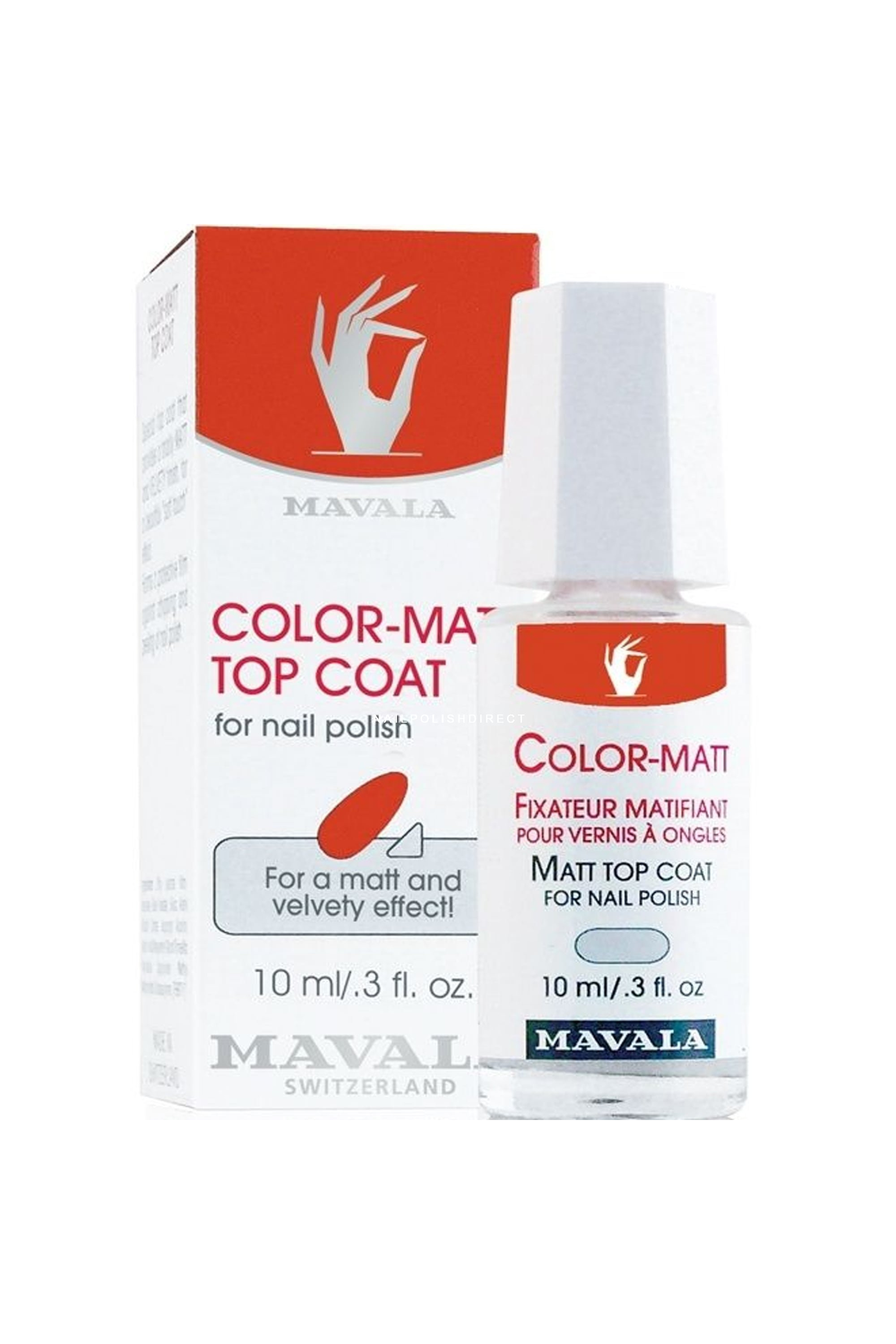 MAVALA COLOR-MATT TOP COAT 10ML 