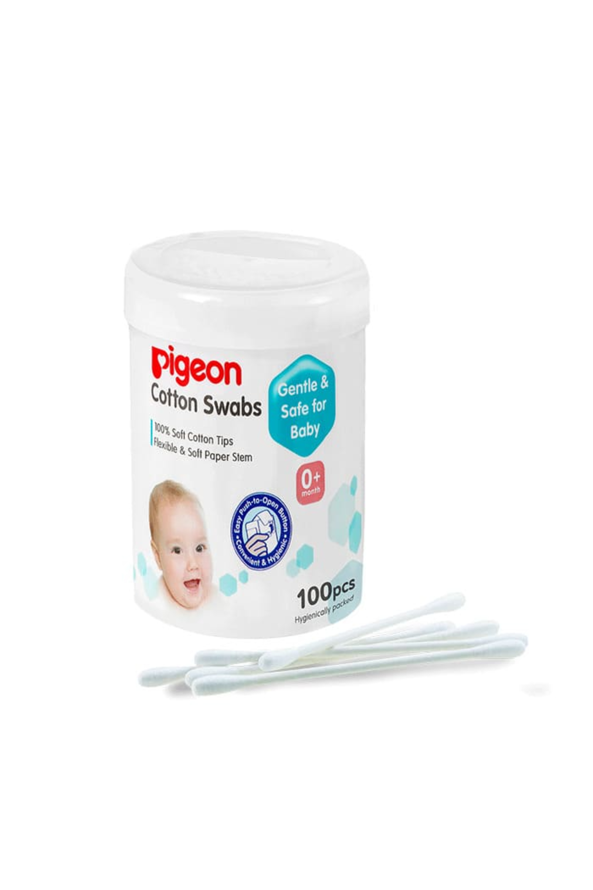 PIGEON COTTON SWAB 100 PCS 26548