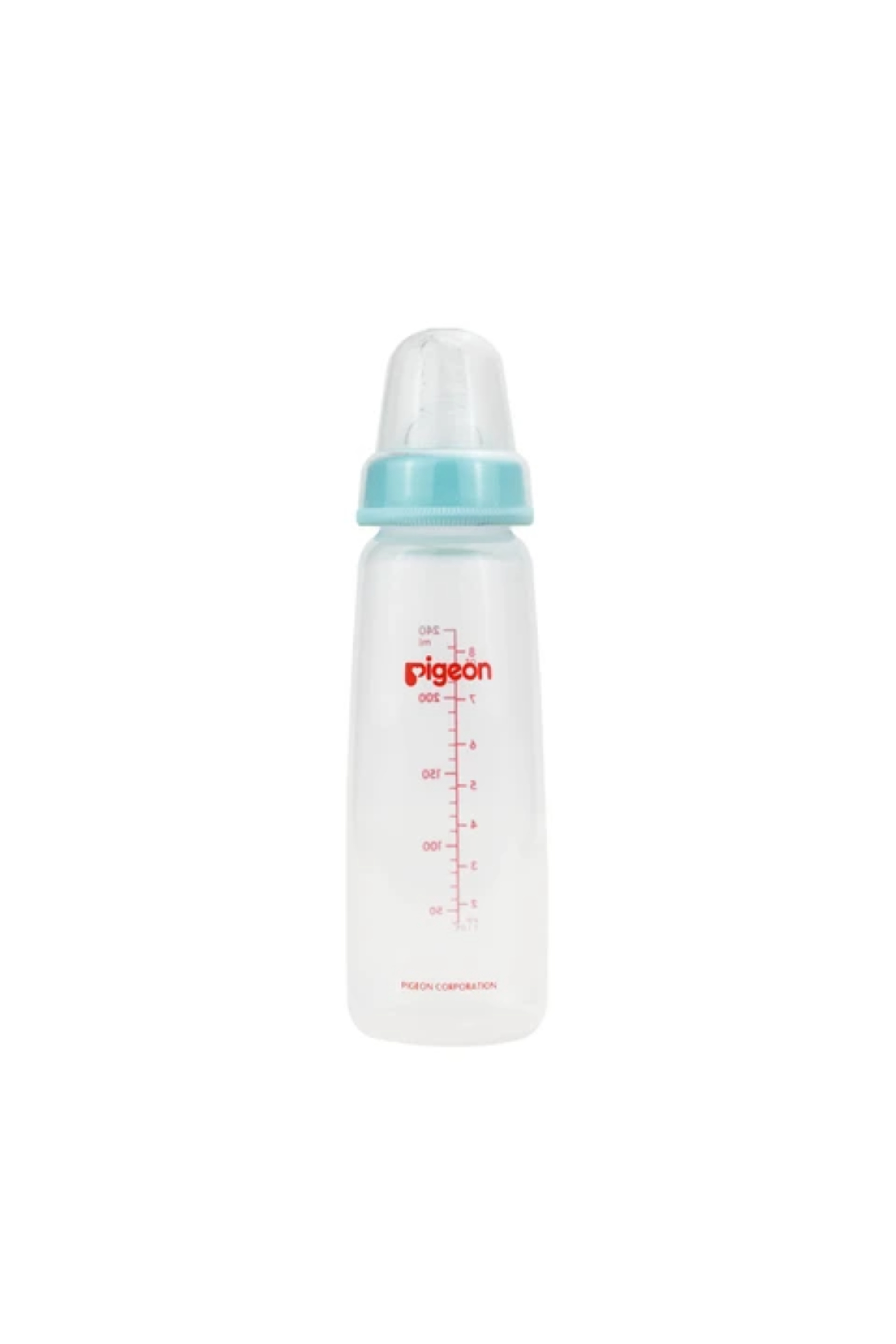 PIGEON GLASS NURSER W HANDLE WHITE 240ML (A226)