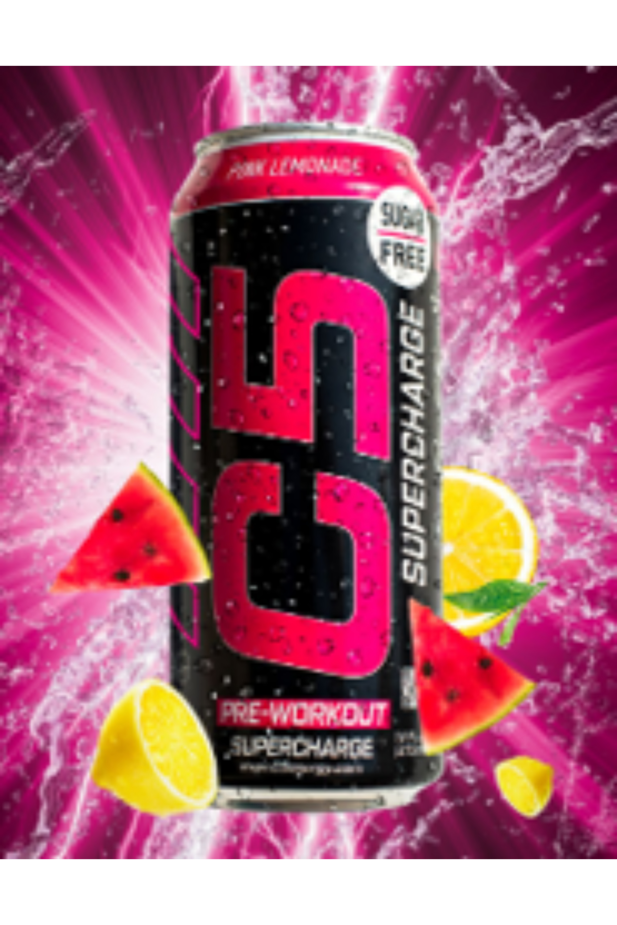 C5 PRE-WORKOUT SUPERCHARGE 473ML PINK LEMONADE sugar free