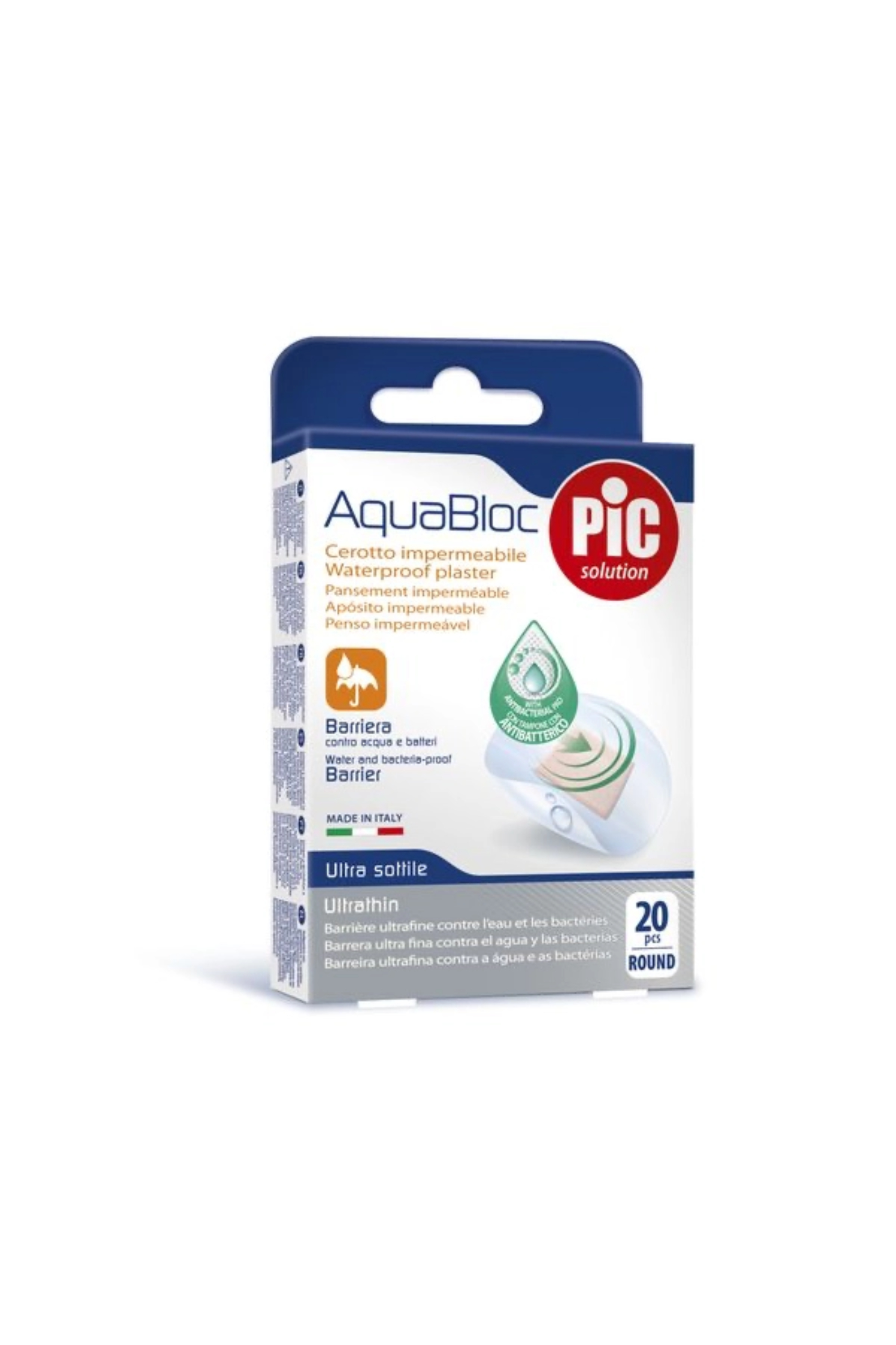 PIC AQUABLOC PLASTER ROUND 20'S (220231)