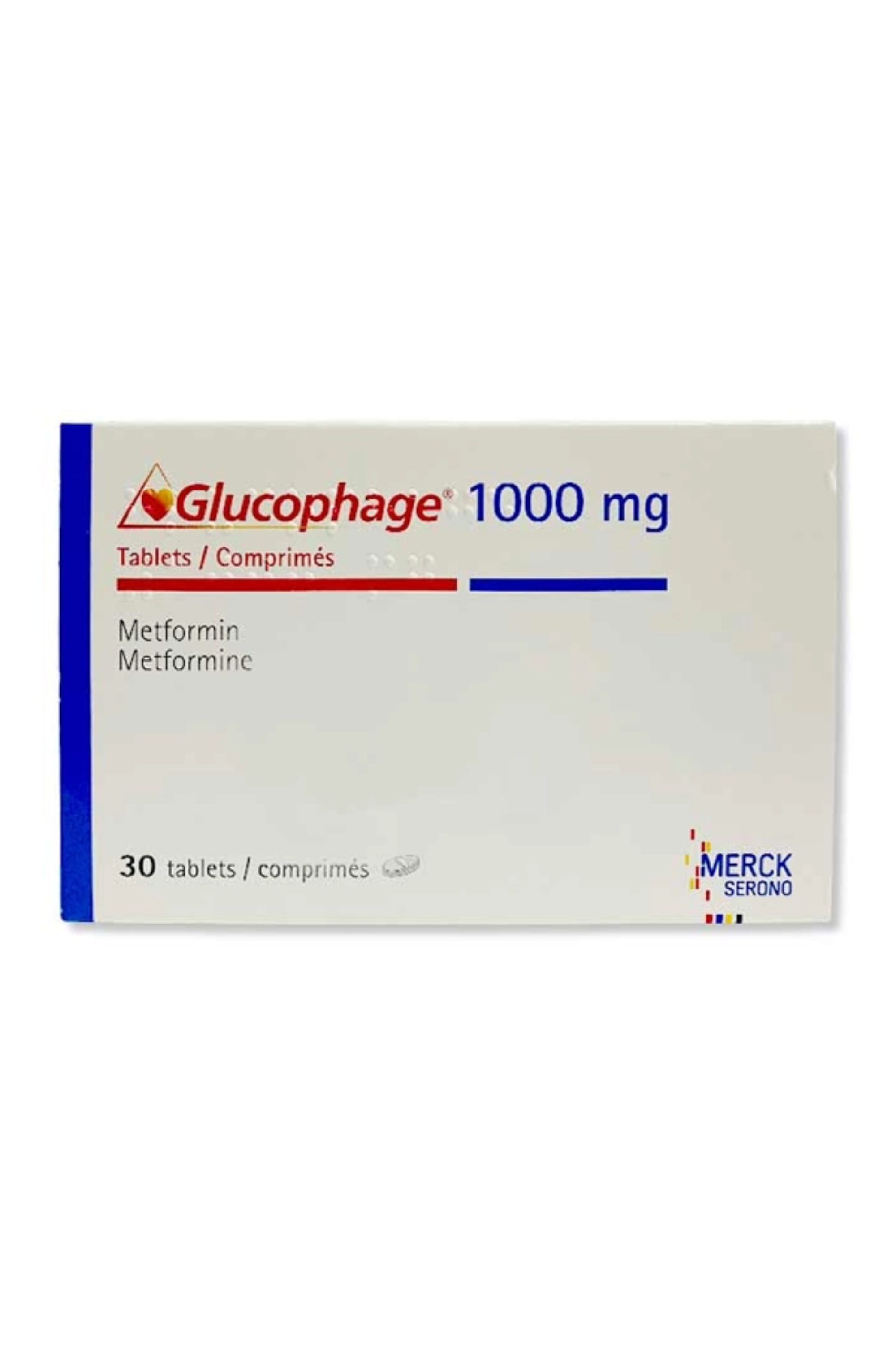 GLUCOPHAGE 1000MG TAB 30'S