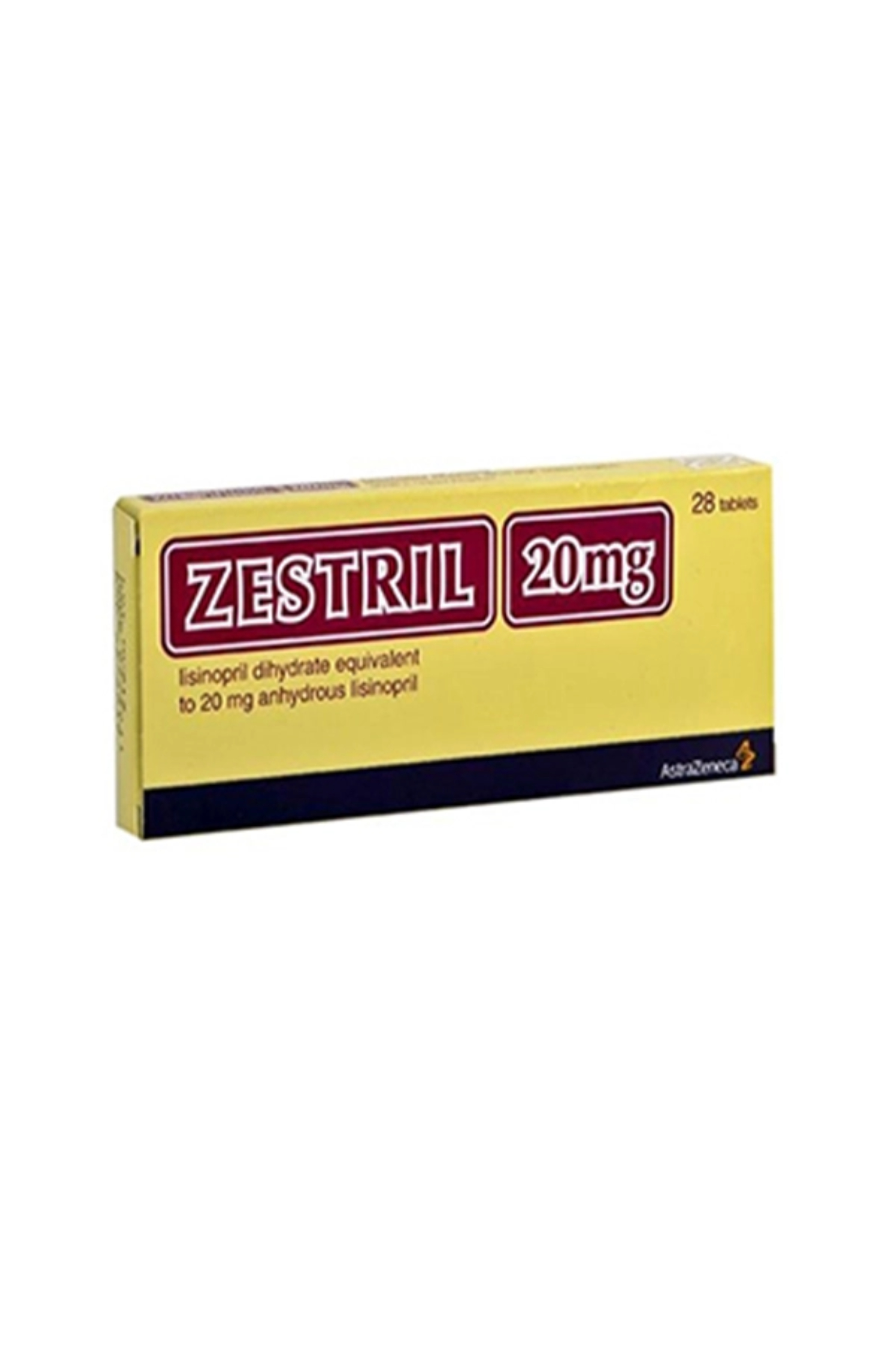 ZESTRIL 20MG TAB 28'S