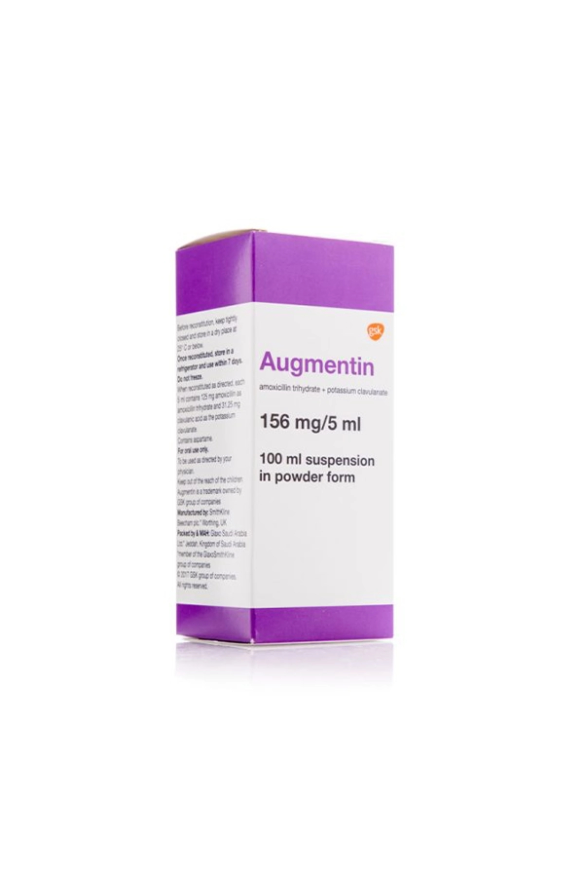 AUGMENTIN 156MG SUSP 100ML