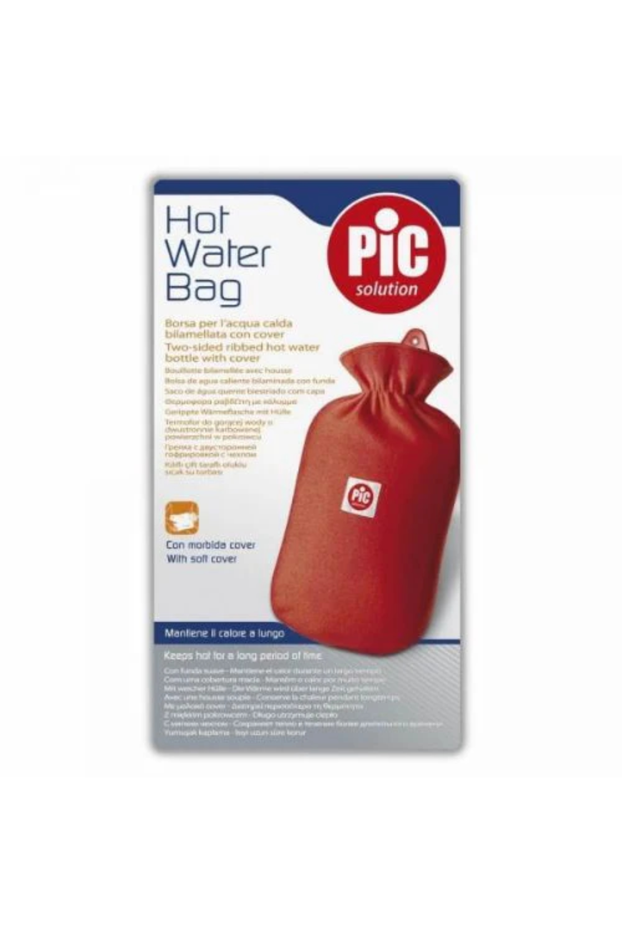 PIC-2 SIDED RIBBED HOT WATERBAG W/COVER (124091)