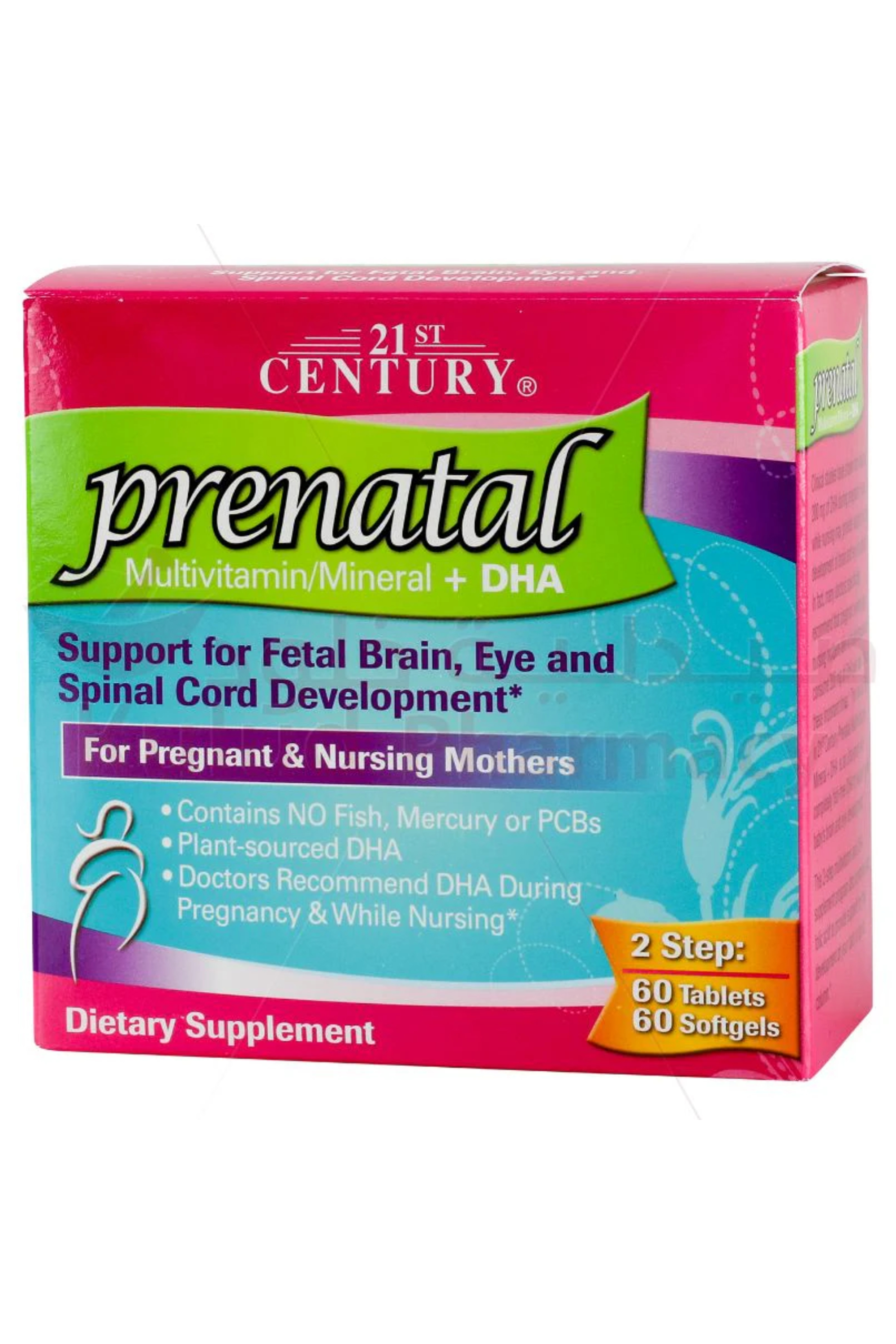 21ST CENTURY PRENATAL DHA 60'S TAB + 60'S SOFTGELS