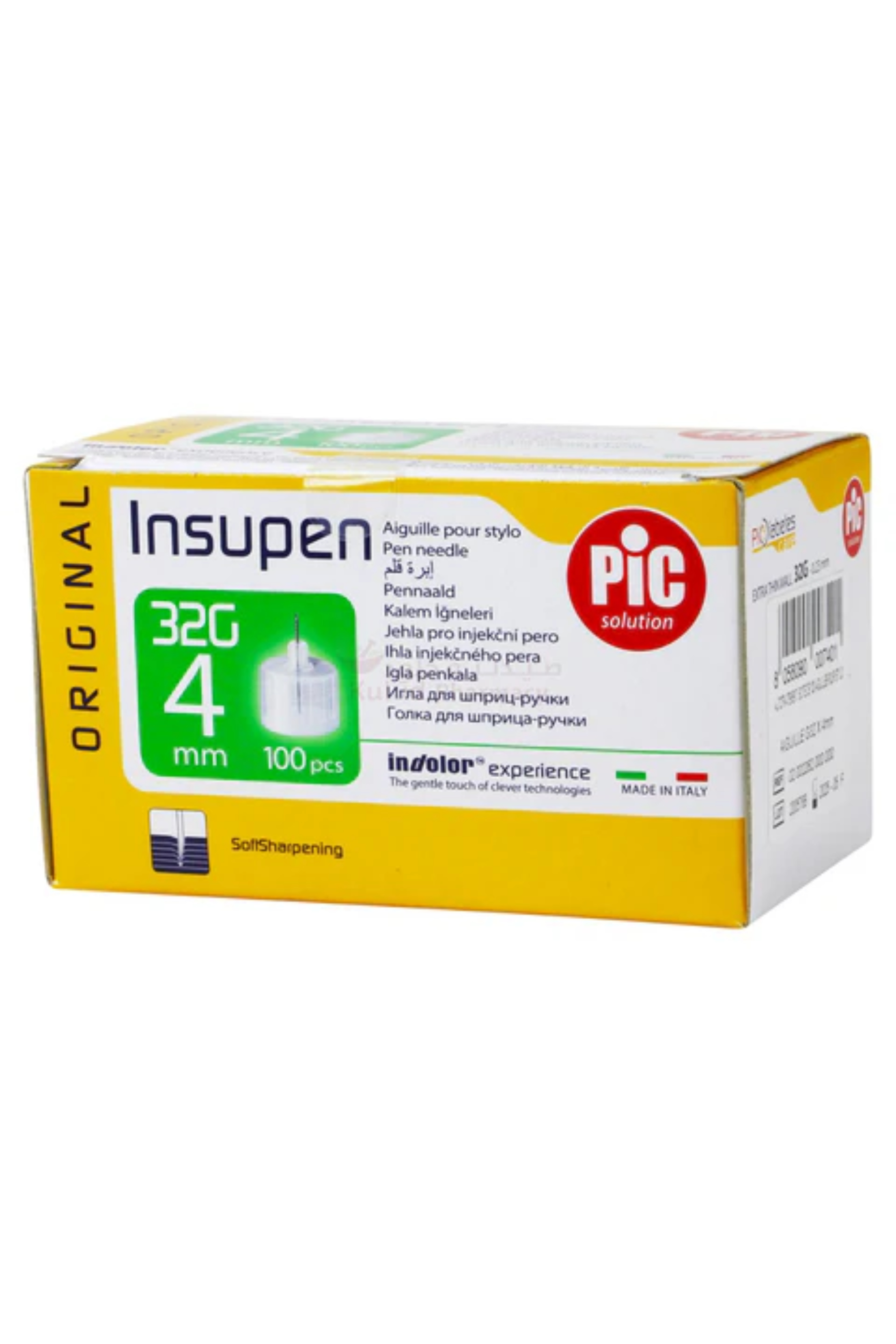 PIC INSUPEN PEN NEEDLES G32 X 4 MM 100'S