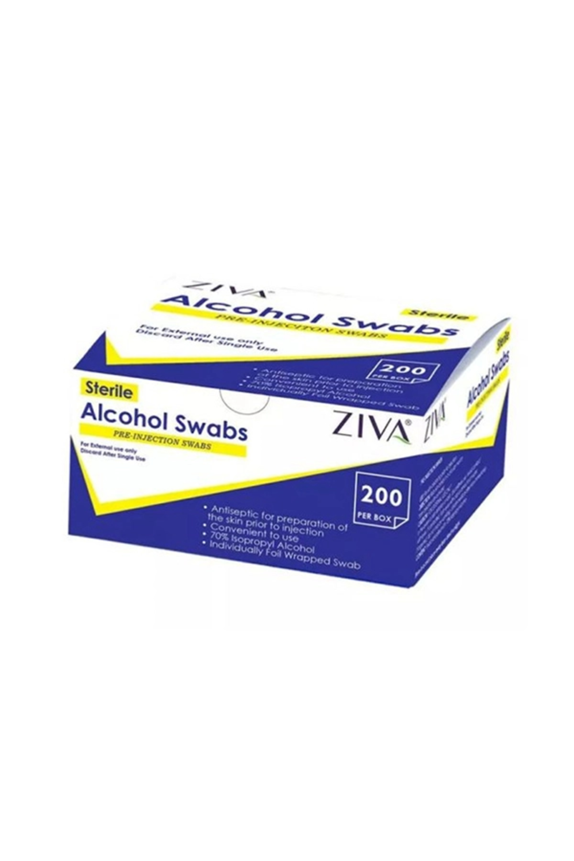 ZIVA ALCOHOL SWAB 200'S (ZW051)