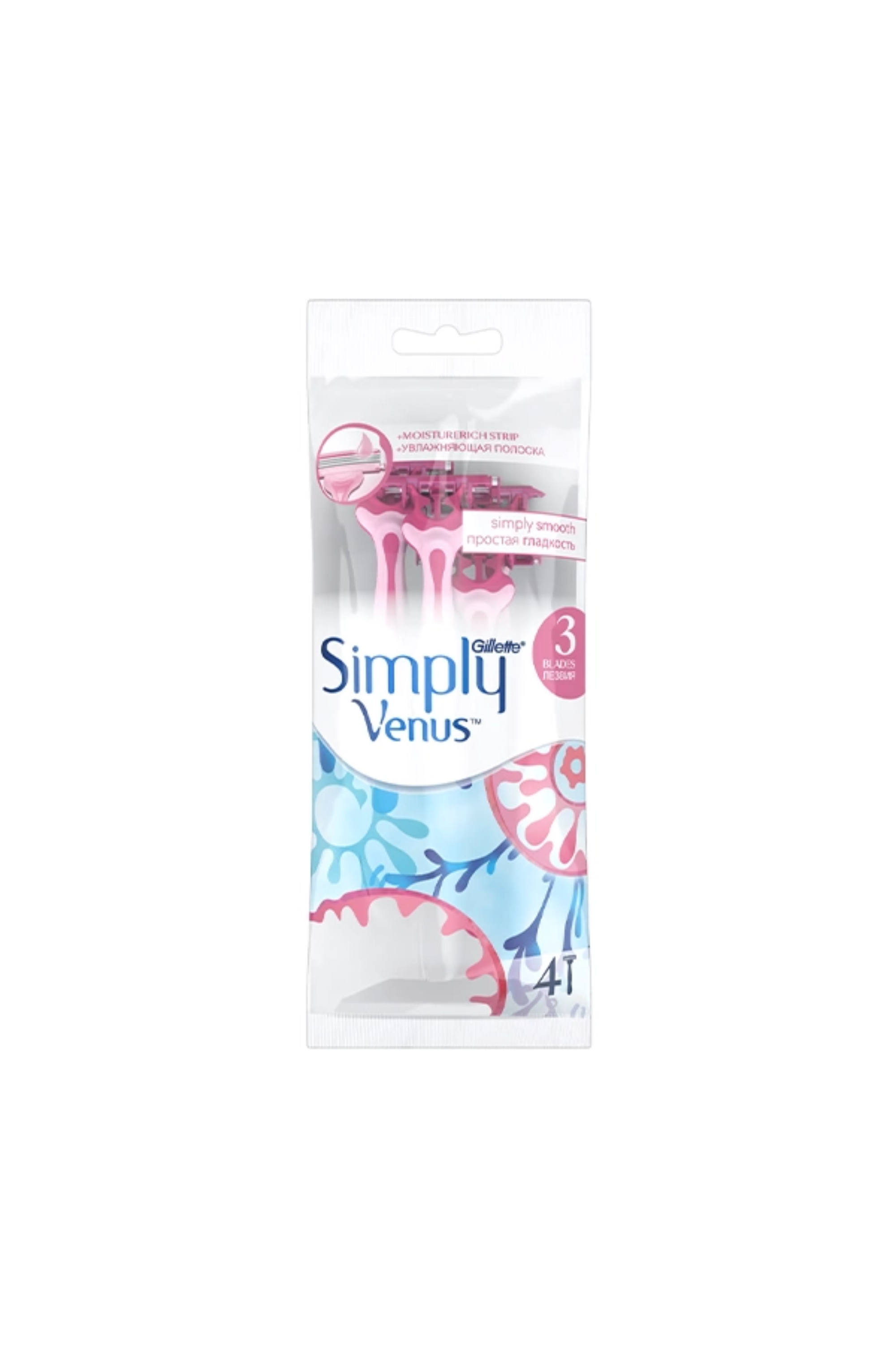 GILLETTE SIMPLY VENUS 3 BAG 4 (GG059)