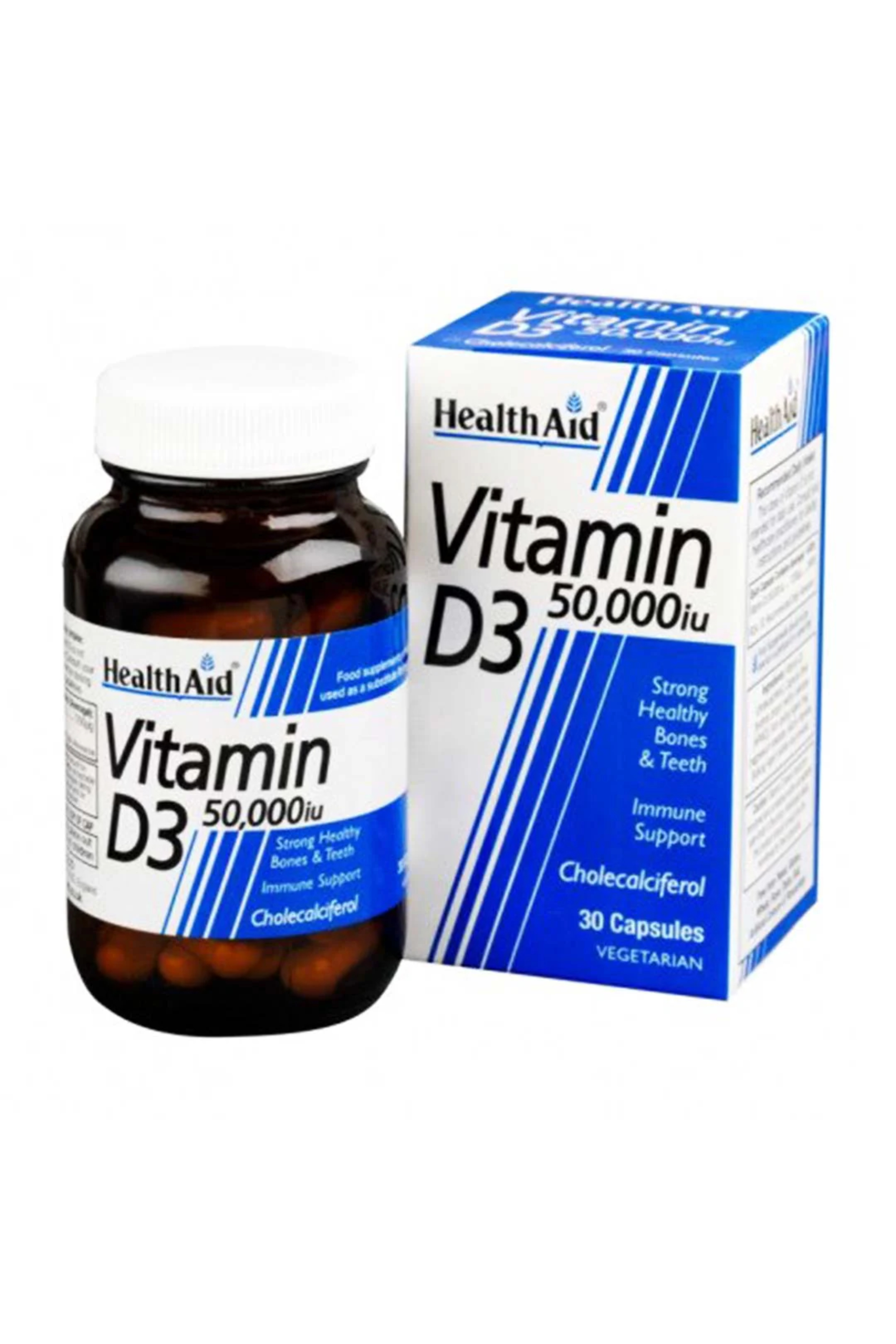 HEALTH AID VITAMIN D3 50,000IU CAP 30'S