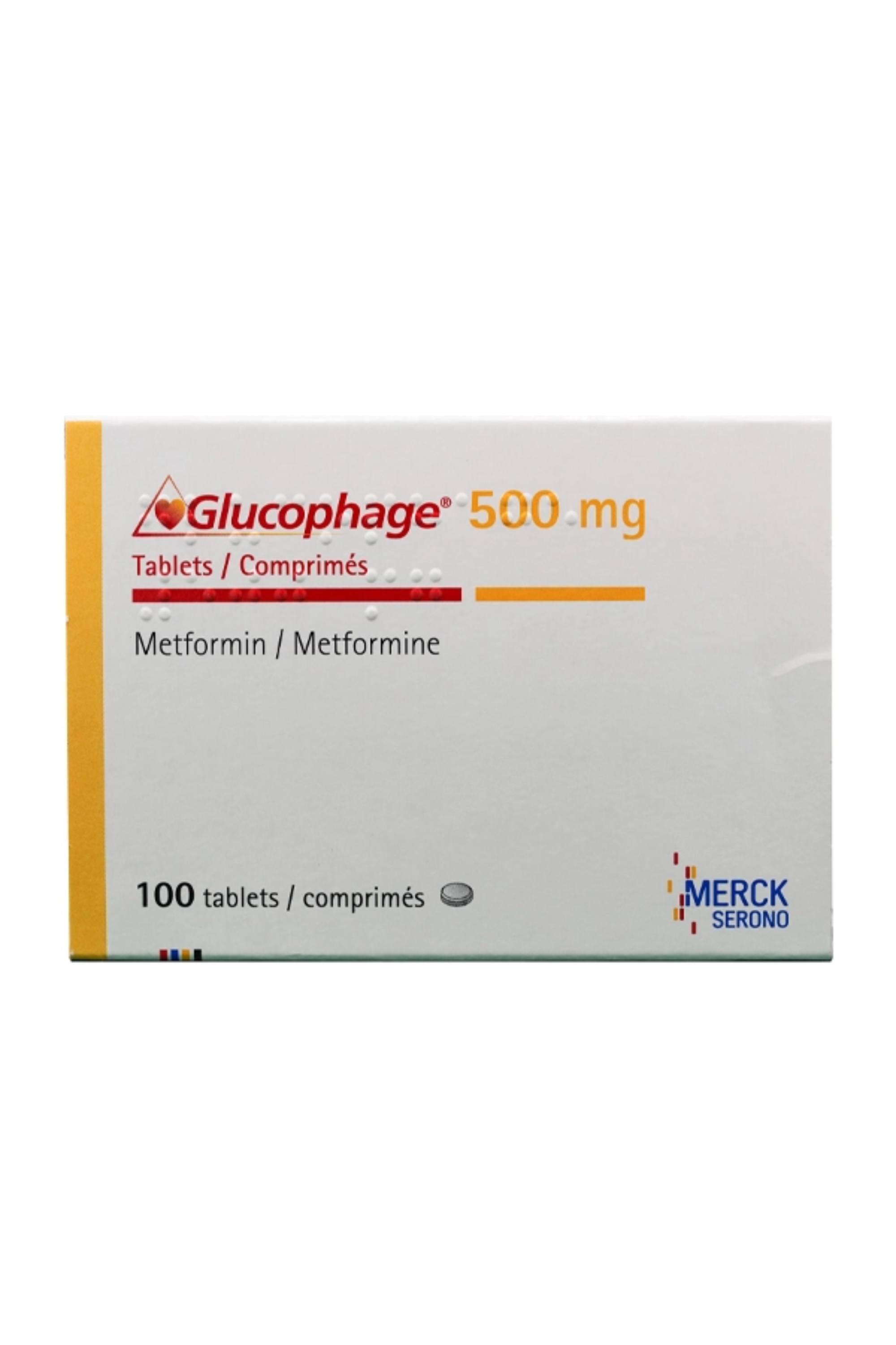 GLUCOPHAGE 500MG TAB 100'S