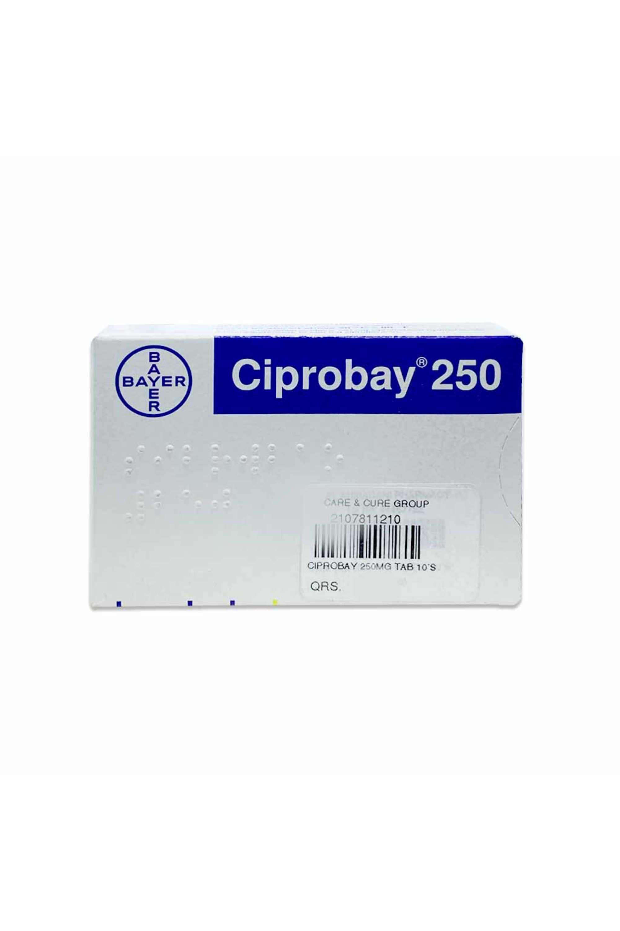 CIPROBAY 250MG TAB 10'S