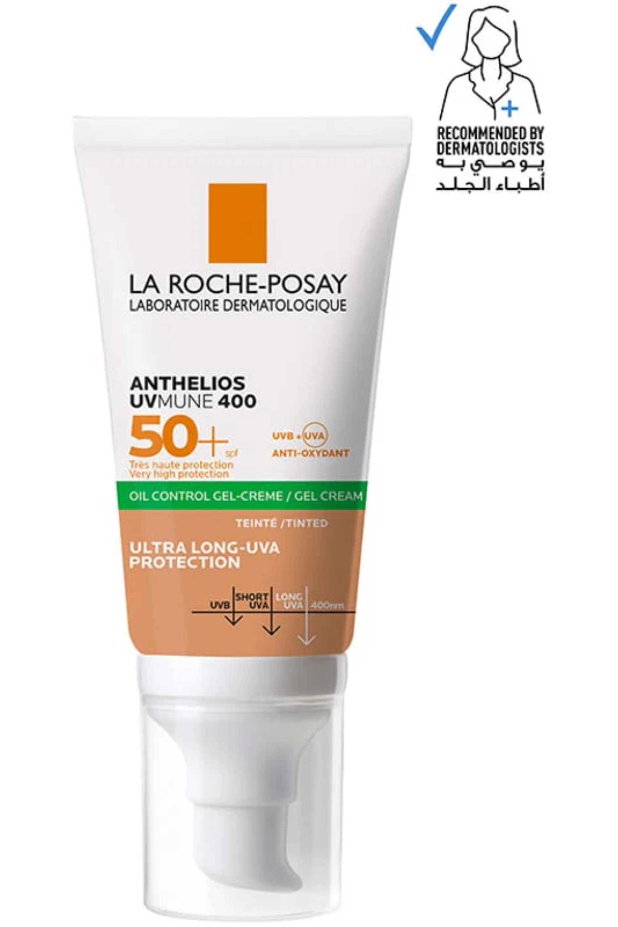 La Roche Posay ANTHELIOS ANTI-SHINE GEL CREAM TINTED SPF50 50ML
