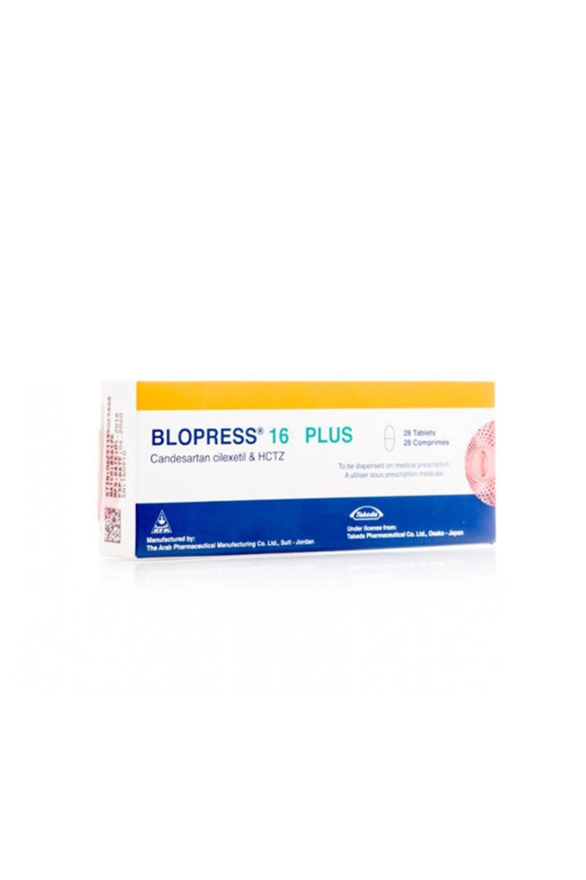 BLOPRESS 16MG PLUS TAB 28'S