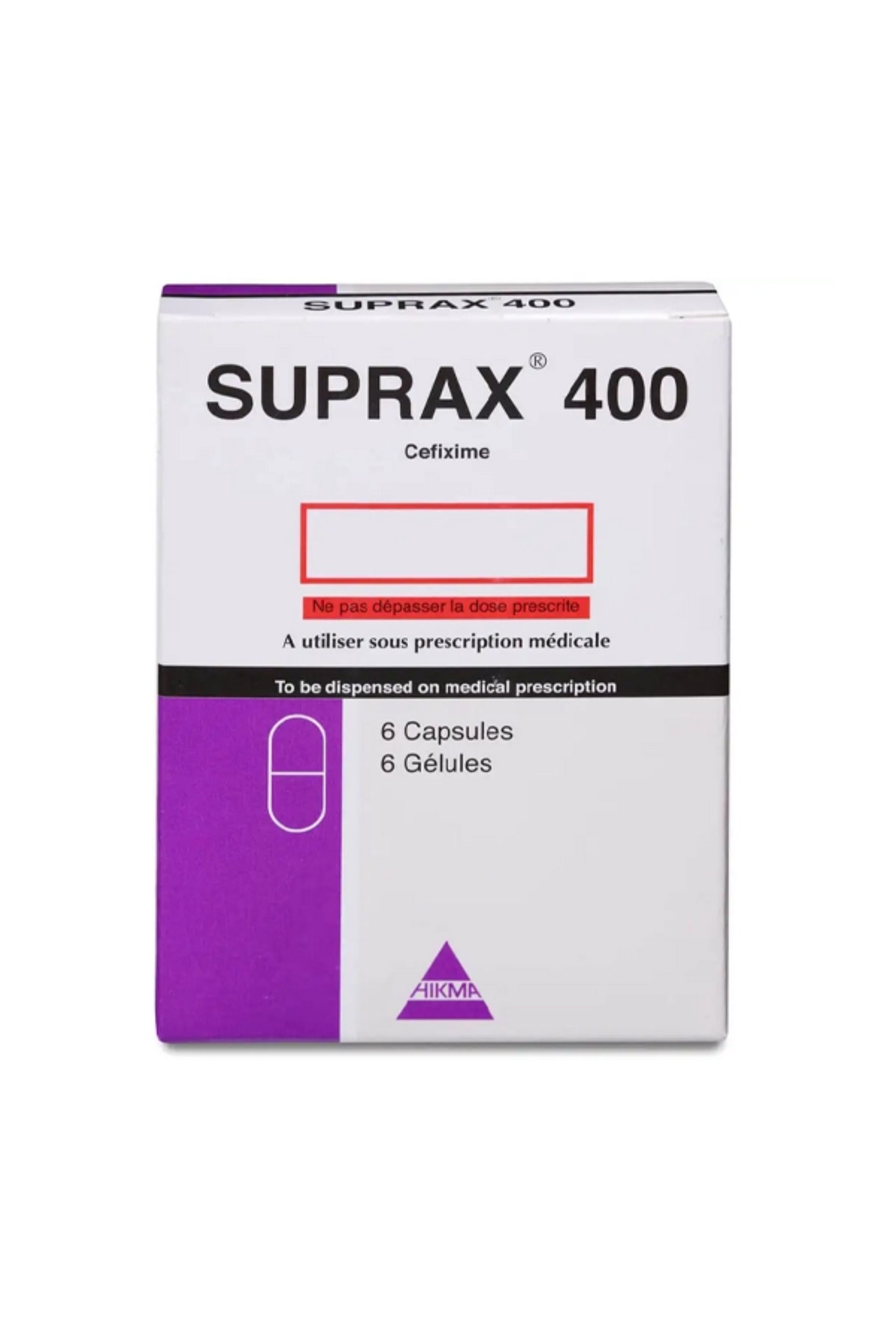 SUPRAX 400MG CAP 6'S