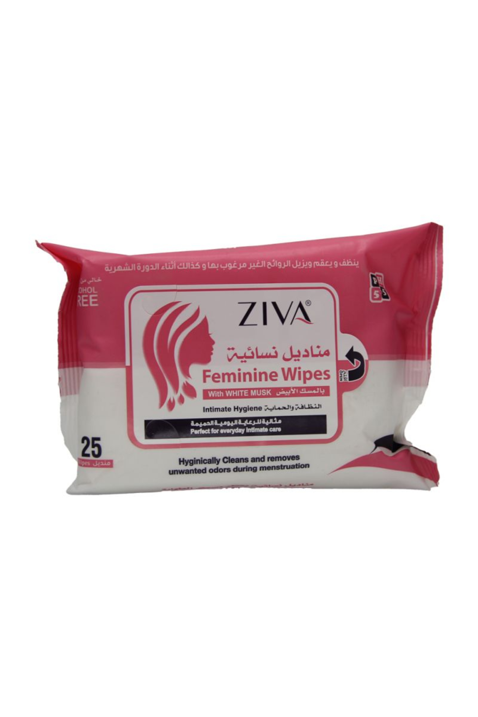 ZIVA FEMININE WIPES 25'S (ZW092)
