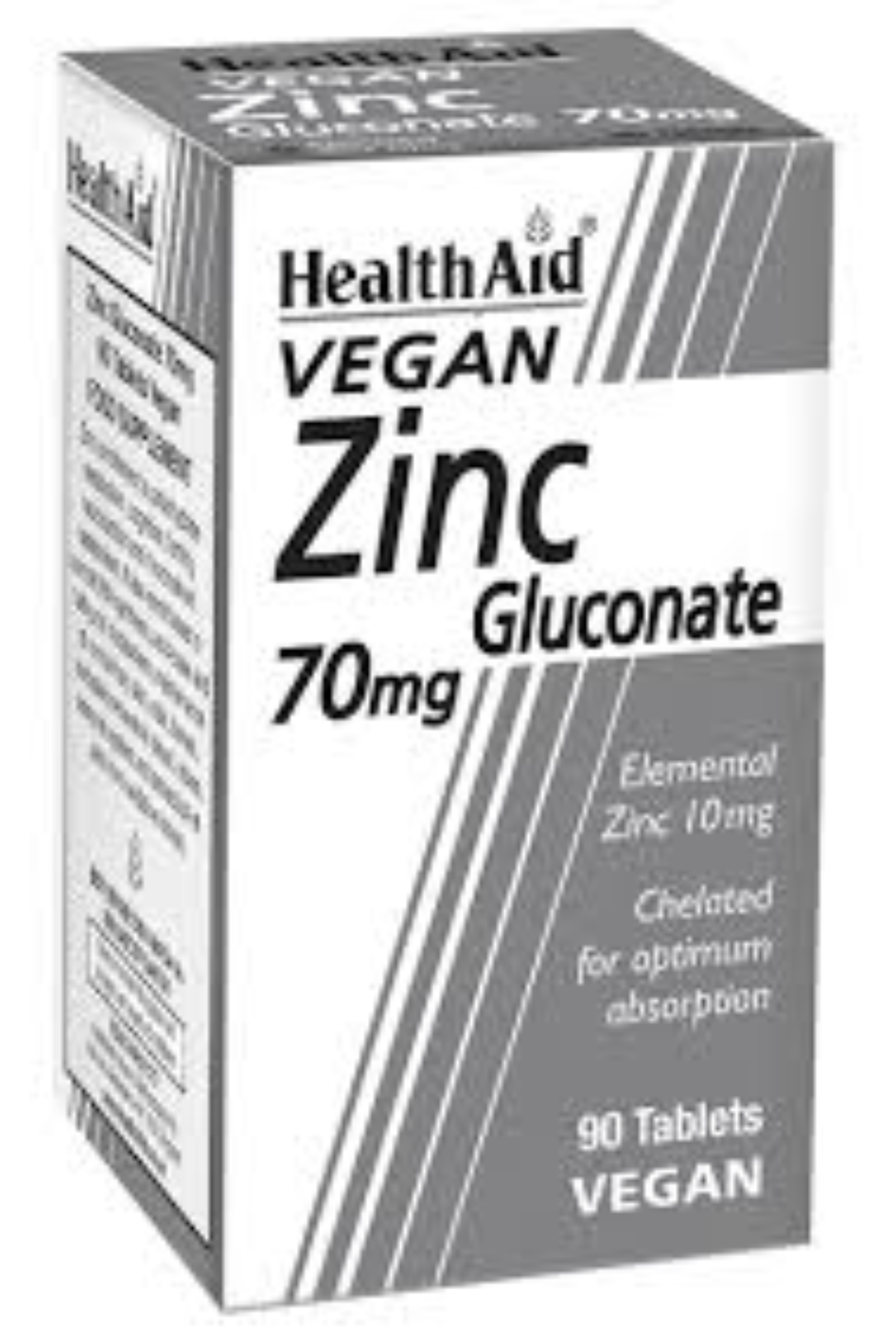 HEALTH AID ZINC GLUCONATE 70MG TAB 90'S