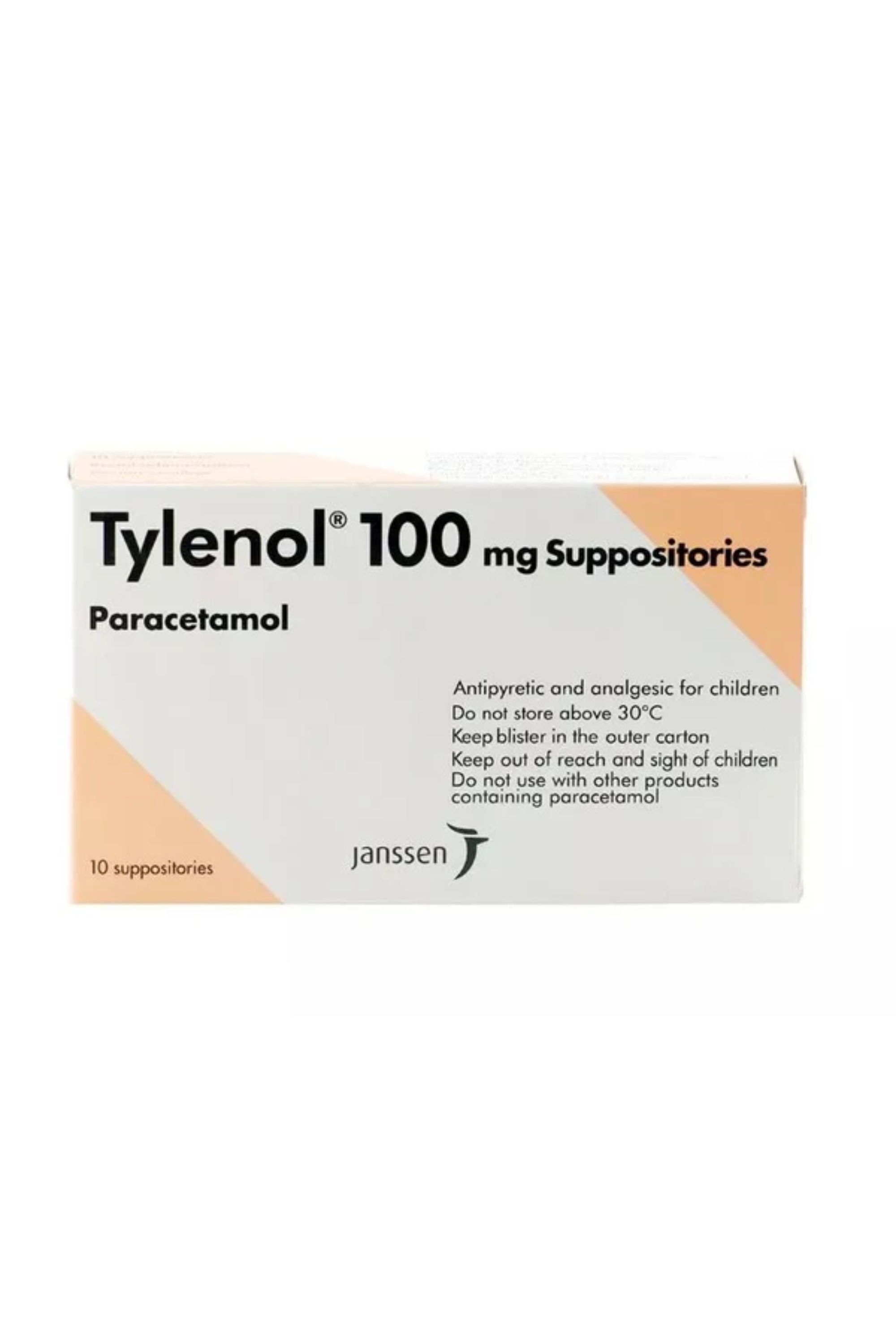 TYLENOL 100MG SUPP 10'S