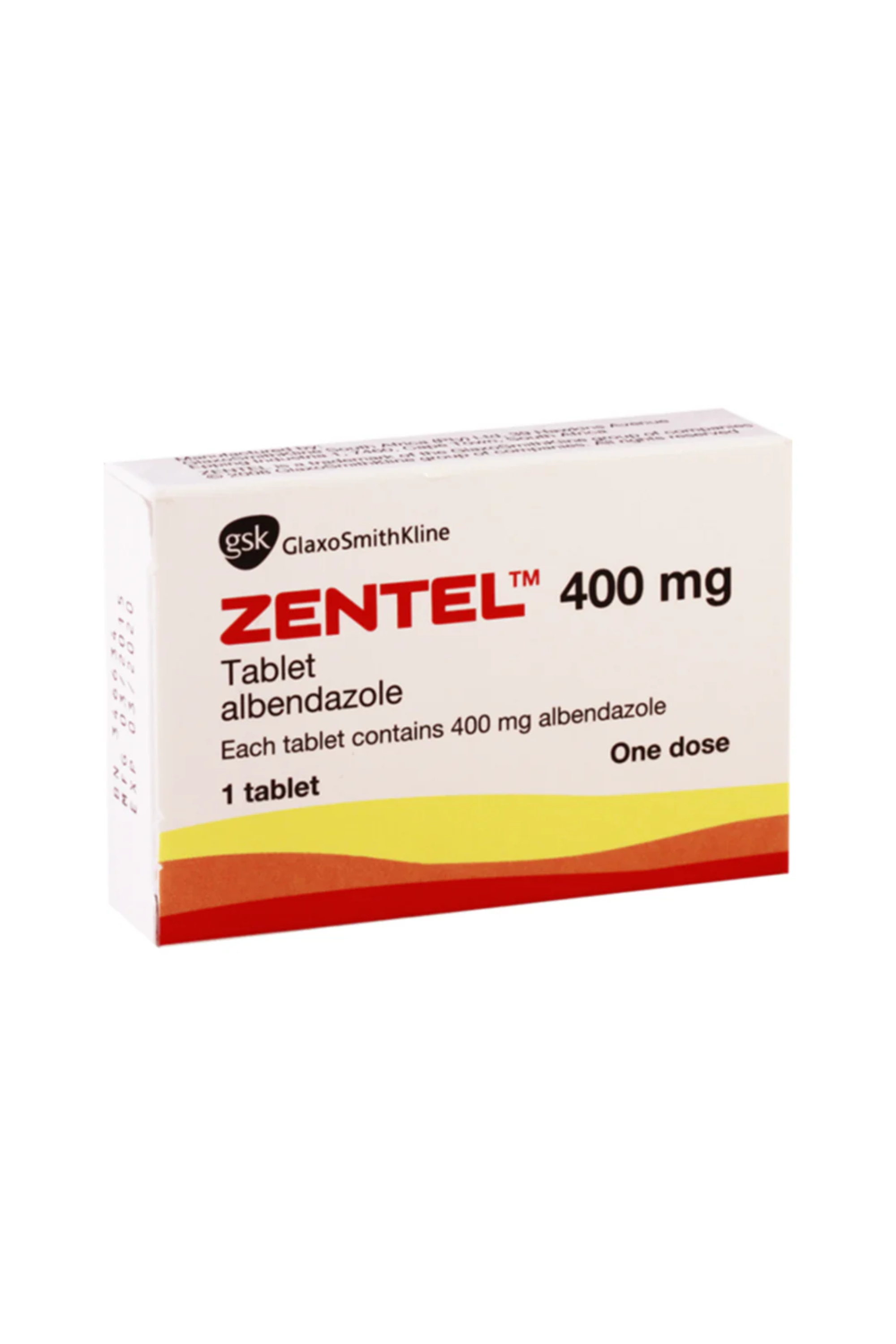 ZENTEL 400MG TABLET 1'S