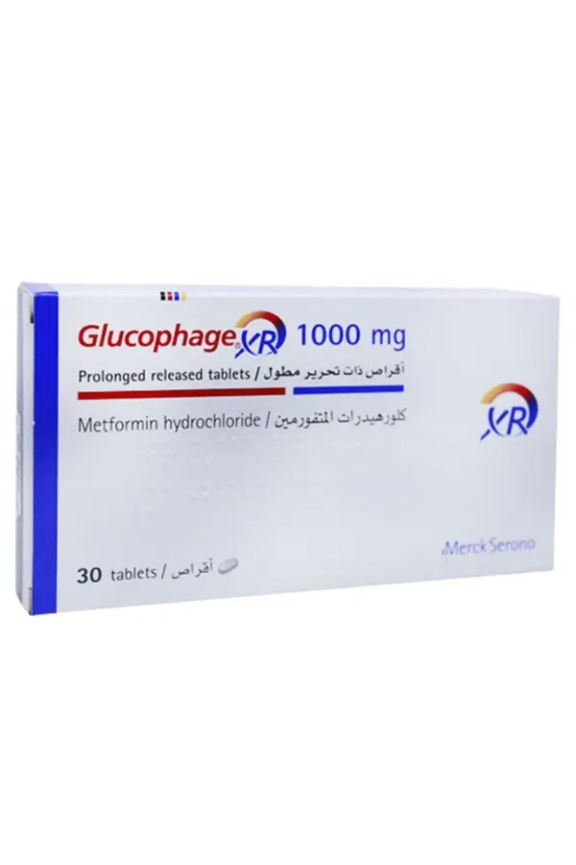 GLUCOPHAGE XR 1000MG TAB 30'S