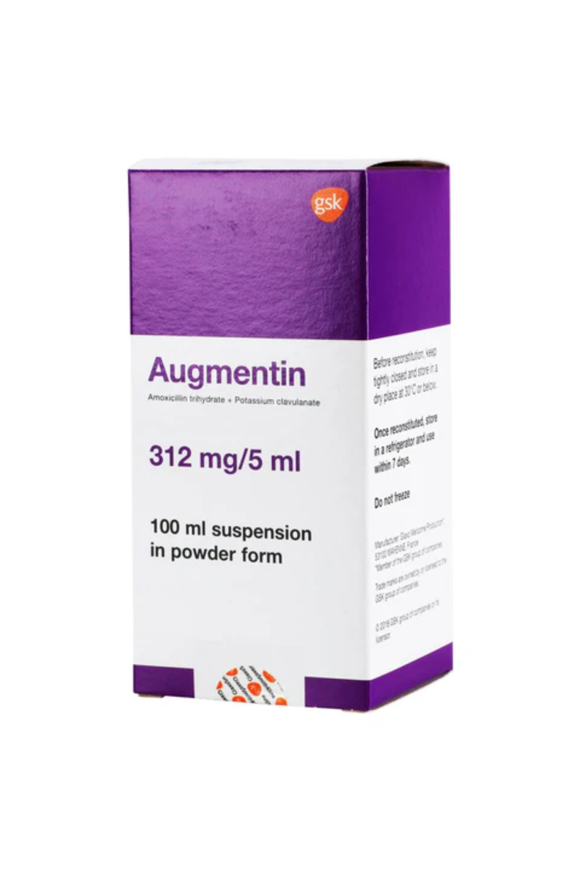 AUGMENTIN 312MG SUSP 100ML