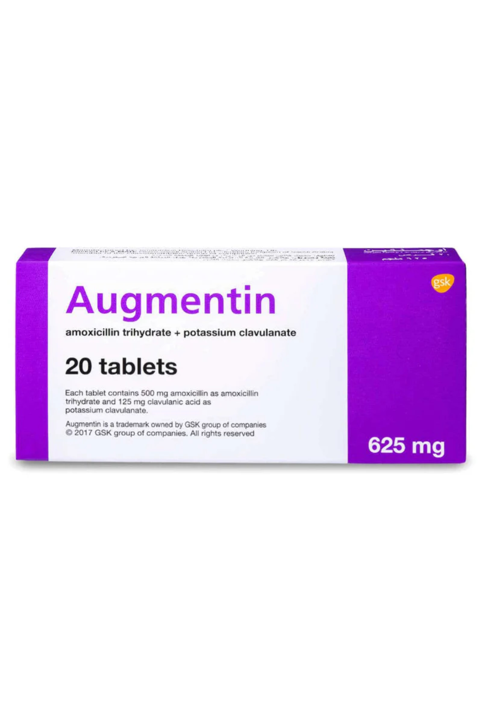 AUGMENTIN 625MG TAB 20'S