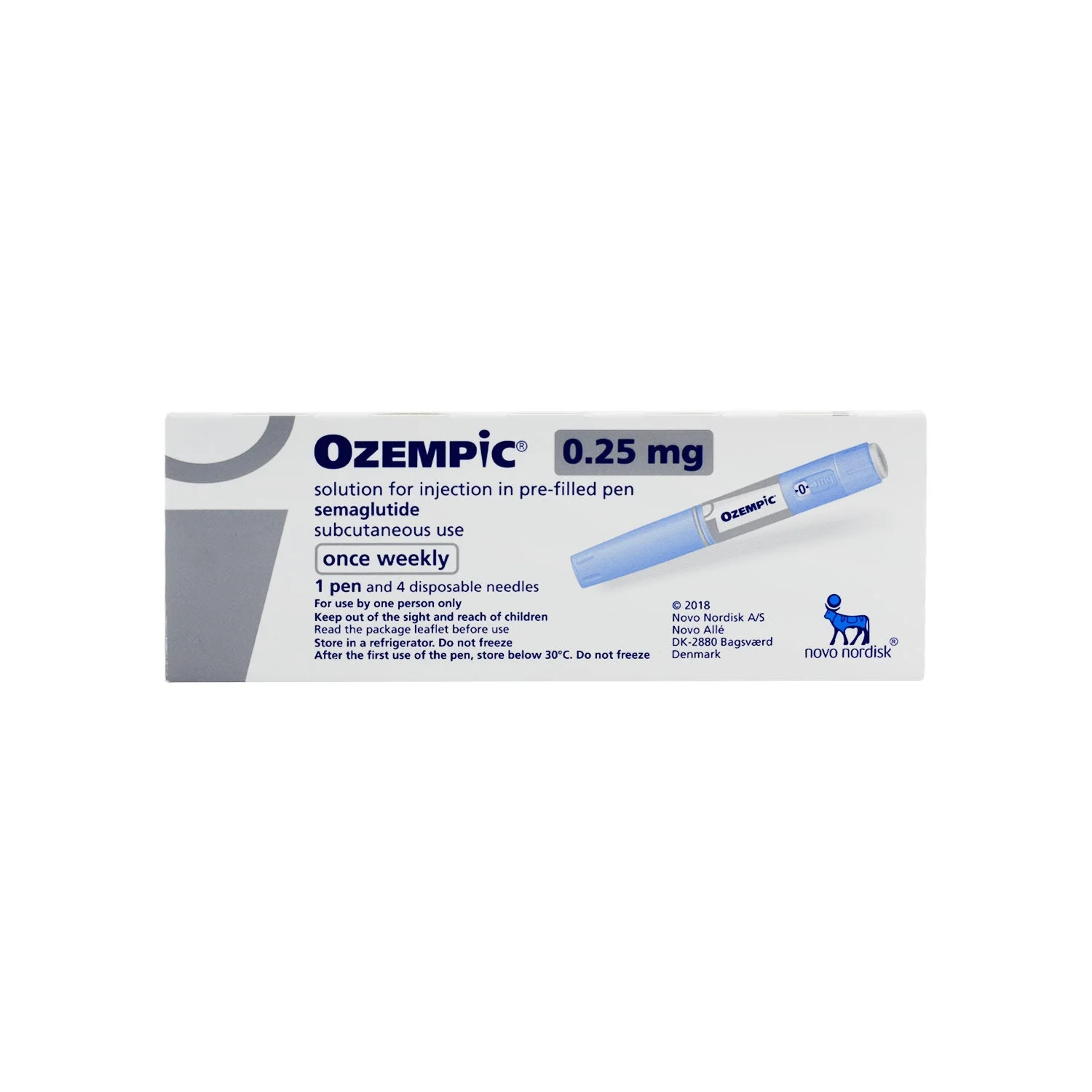 OZEMPIC 0.25MG INJ. 4'S NEEDLES
