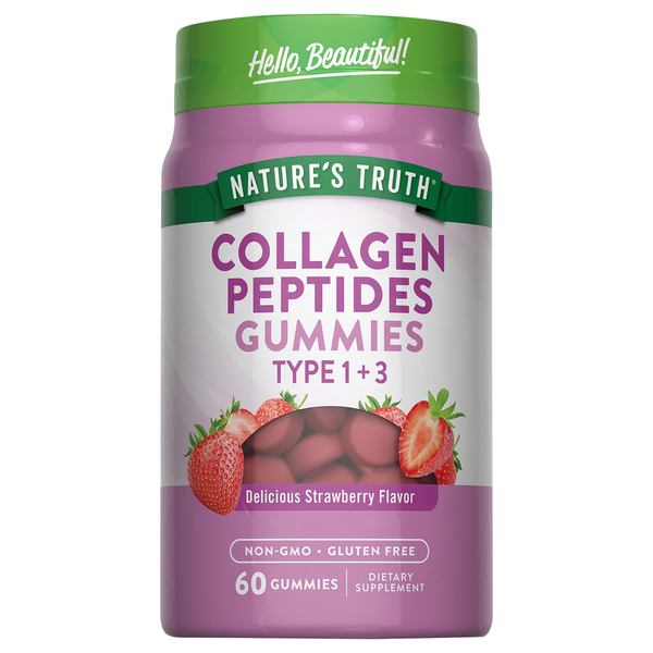 NT Collagen Peptides Type 1+3 Gummies Strawberry 60's