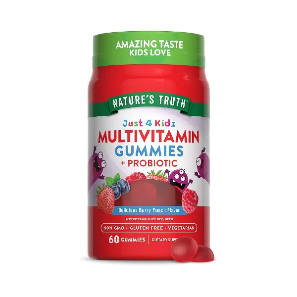 NT Just 4 Kids Multi Vitamin Gummies+Probiotic Berry60's