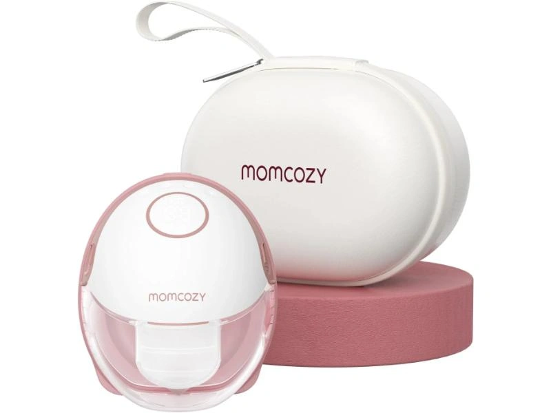 MOMCOZY M6 WEARABLE BREAST PUMP MOBILE STYLE MAROON SINGLE