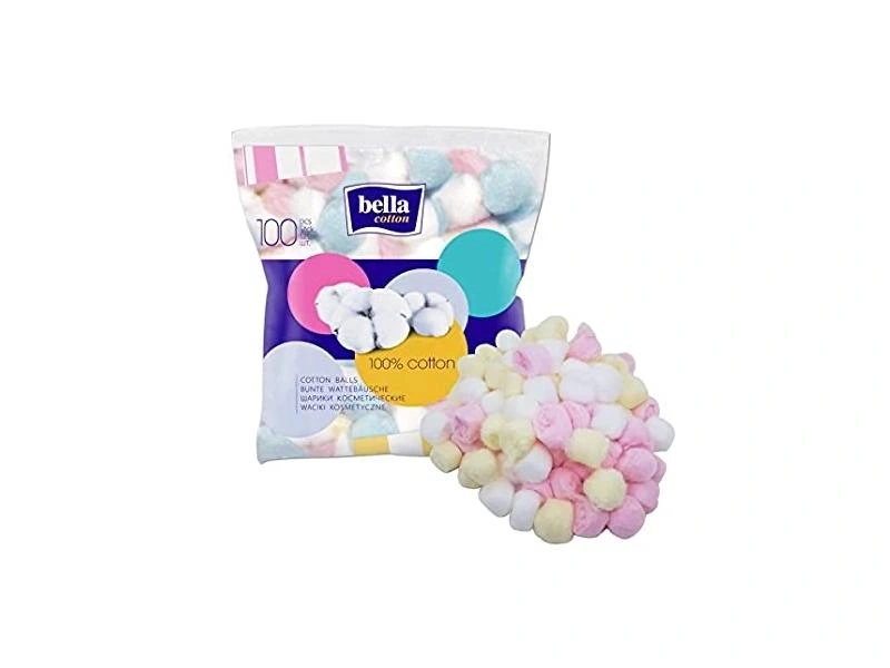 Bella Colored Cotton Balls 100Gm 
