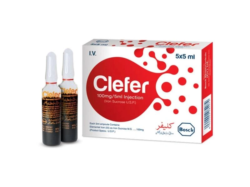 Clefer 100Mg 5X5Ml Injection