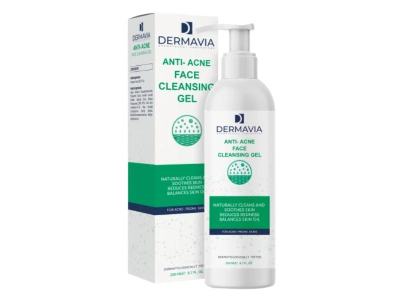 DERMAVIA ANTI-ACNE FACE CLEANSING GEL 200ML