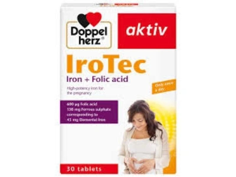 Doppelherz Aktiv Irotec (Iron+Folic Acid) Tab 30'S