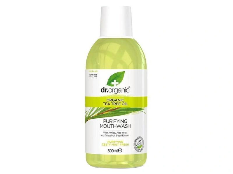 Dr Organic  Tea Tree Mouthwash 500Ml 