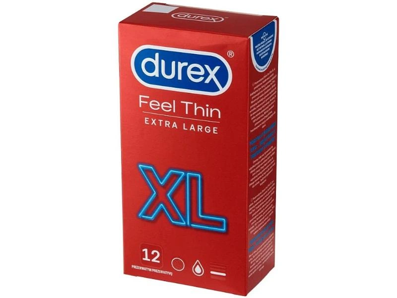Durex Feel Thin Xl  Condom 12'S
