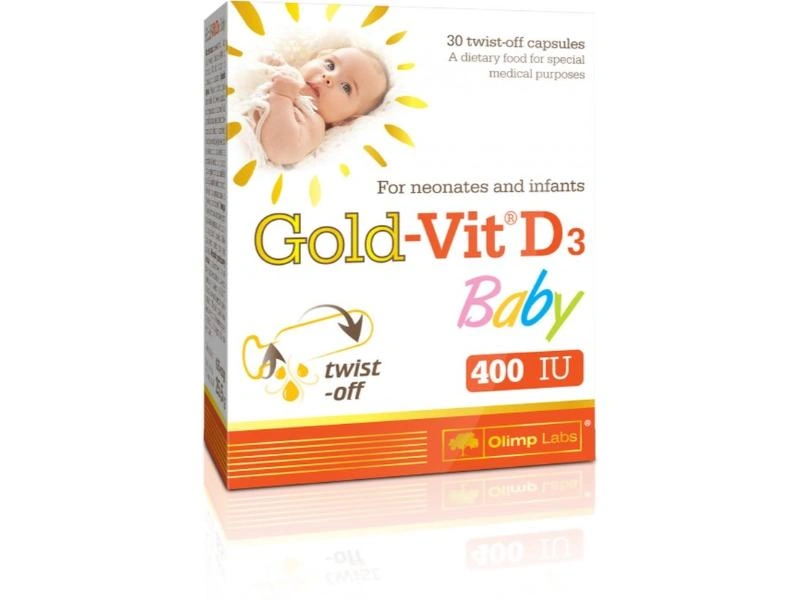 Gold-Vit D3 Baby 400Iu 30 Twist Of Capsules