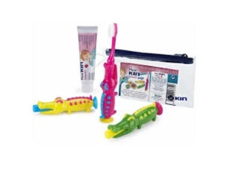 Kin Travel Child Crocodile  Toothbrush+Toothpaste  25Ml