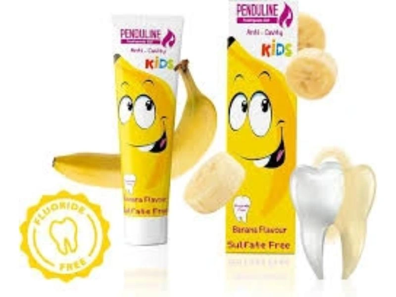 Penduline Kids Toothpaste Gel (Fluiride Free) Banana 75Ml