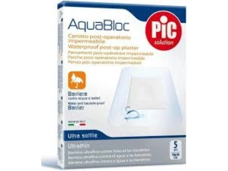 Pic Aquabloc Plasters (10*6Cm) 5 Pcs 
