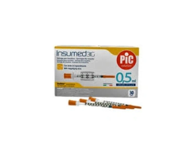 Pic Insumed Syringe 0.5Ml G30 X 8Mm 30'S 