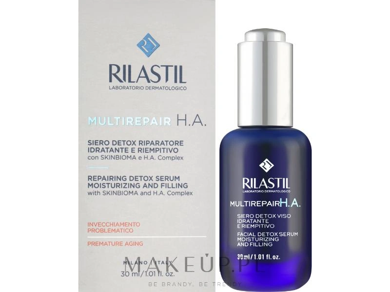 Rilastil Multirepair Ha Repairing Detox Serum Moisturizing And Filling 30Ml