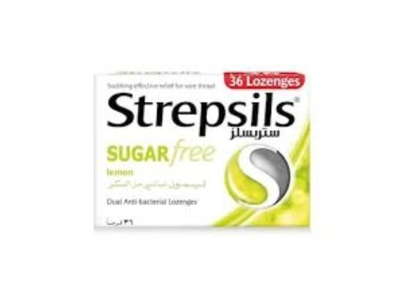 Strepsils Lemon Sugar Free 36 Lozenges 