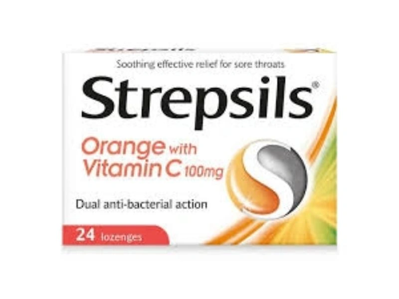 Strepsils Orange With Vit. C 24 Lozenges 